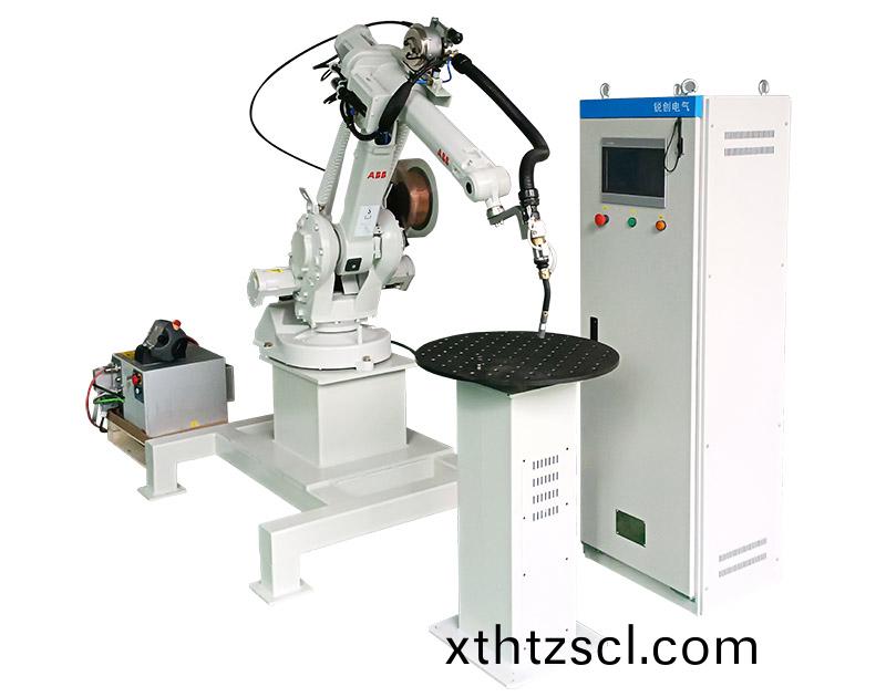 帶變位機的二氧化碳弧銲(han)接機器人(ren)工作站(zhan)